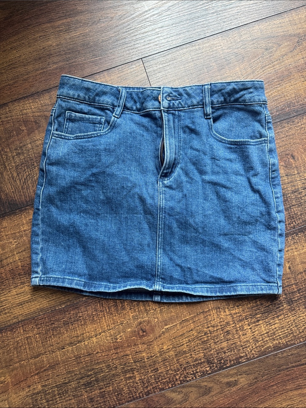 Garage Blue Denim Mini Skirt